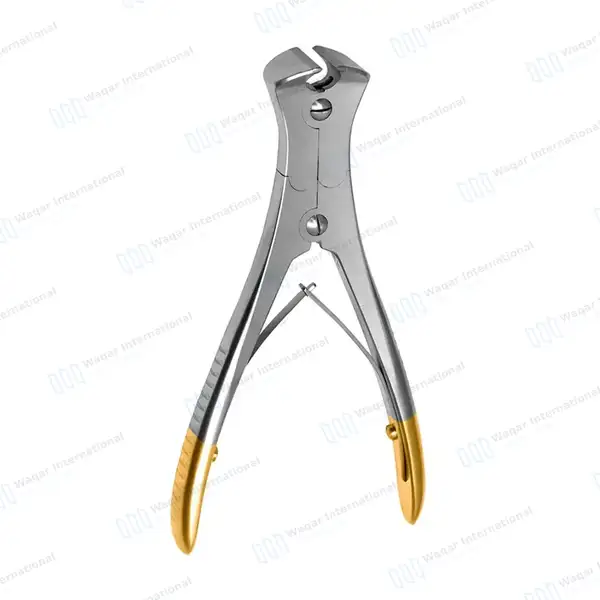 T/C End Cutter Double Action 8.5″ Max Cutting Capacity 2.4mm (3/32″) - surgical instruments manufactured by Waqar International, Sialkot - view 4