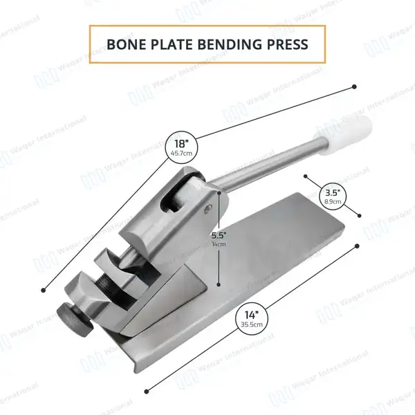 Large Bone Plate Bending Press Orthopedic Surgery Instrument - orthopedic instruments manufactured by Waqar International, Sialkot - view 2