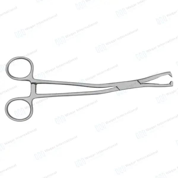 6 Pcs Dingman Cartilage Bone Clamp 7½” Serrated 2×2 Teeth Jaws - orthopedic instruments manufactured by Waqar International, Sialkot - view 8