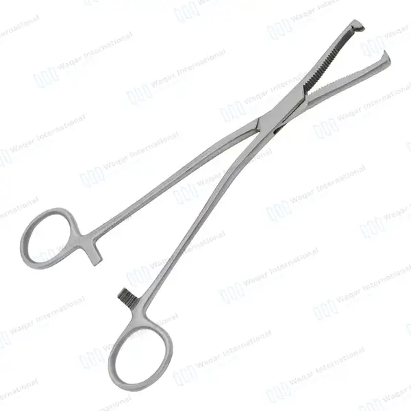 6 Pcs Dingman Cartilage Bone Clamp 7½” Serrated 2×2 Teeth Jaws - orthopedic instruments manufactured by Waqar International, Sialkot - view 9