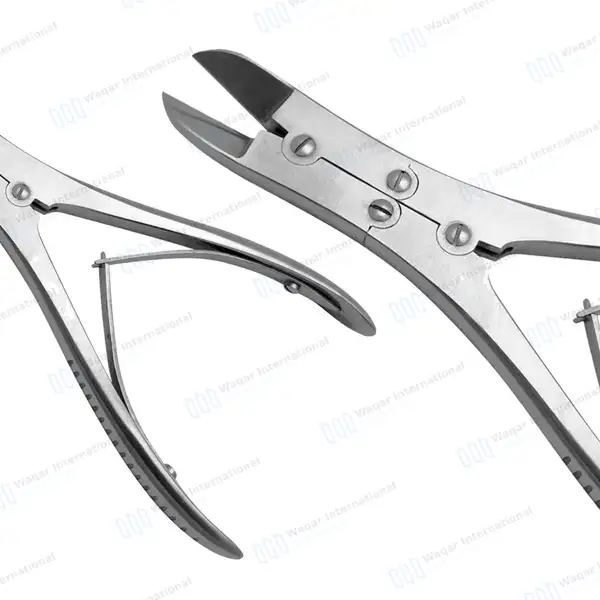 Ruskin Liston Bone Cutting Forceps 6″ Angled Double Action - orthopedic instruments manufactured by Waqar International, Sialkot - view 5