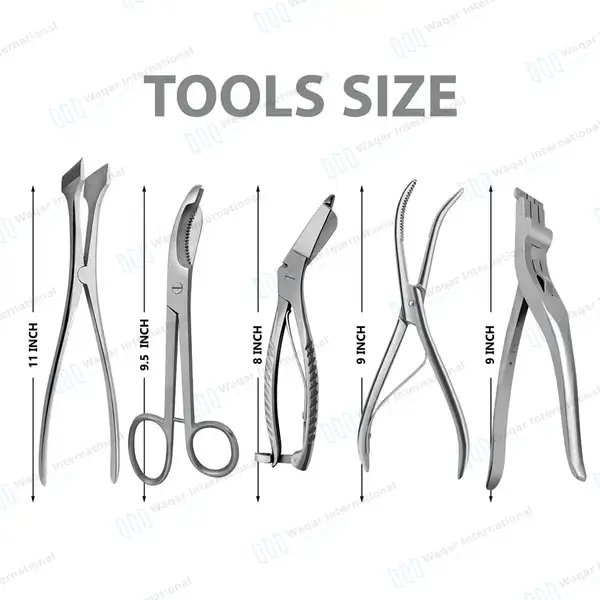 5 Pcs Plaster & Cast Removal Set - orthopedic instruments manufactured by Waqar International, Sialkot - view 3