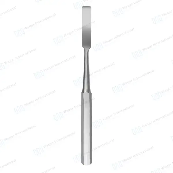 Hibbs Chisel 9″ (22.9cm) Straight 3/8″ (0.95cm) Wide Blade - orthopedic instruments manufactured by Waqar International, Sialkot - view 3