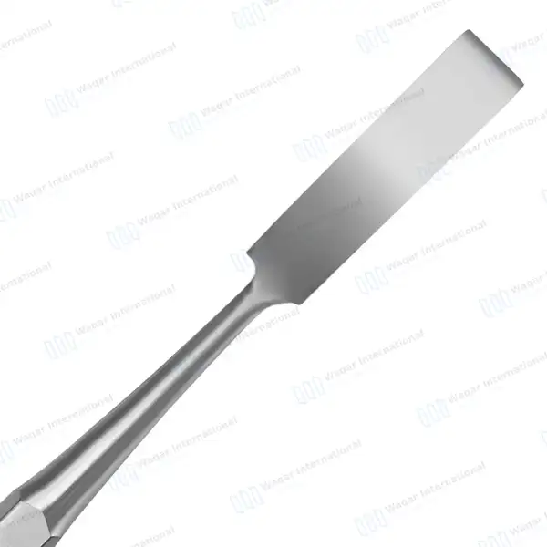 Hibbs Chisel 9″ (22.9cm) Straight 1/2″ (1.3cm) Wide Blade - orthopedic instruments manufactured by Waqar International, Sialkot - view 2