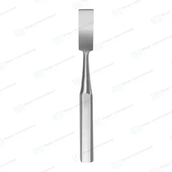 Hibbs Chisel 9″ (22.9cm) Straight 1/2″ (1.3cm) Wide Blade - orthopedic instruments manufactured by Waqar International, Sialkot - view 4