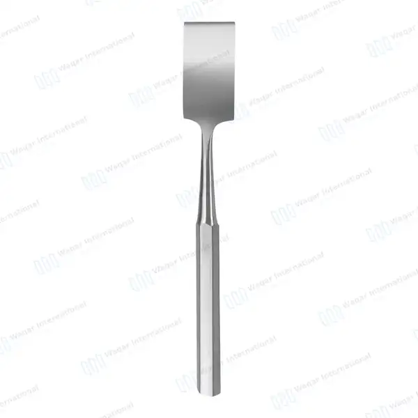 Hibbs Chisel 9″ (22.9cm) Straight 1 1/4″ (3.2cm) Wide Blade - orthopedic instruments manufactured by Waqar International, Sialkot - view 3