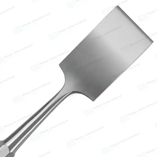 Hibbs Chisel 9″ (22.9cm) Straight 1 1/2″ (3.8cm) Wide Blade - orthopedic instruments manufactured by Waqar International, Sialkot - view 2