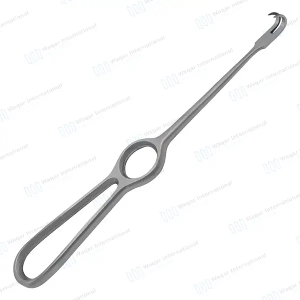 Volkman Retractor 8.5″ Ring Handle with 2 Sharp Prongs - surgical instruments manufactured by Waqar International, Sialkot - view 7