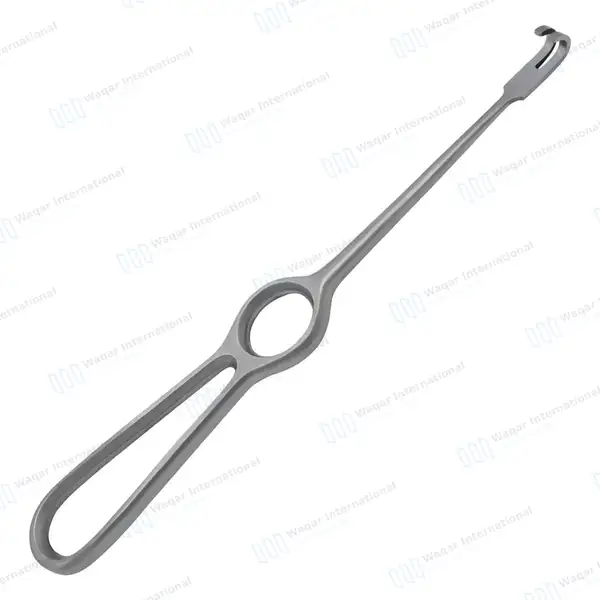 Volkman Retractor 8.5″ Ring Handle with 2 Blunt Prongs - surgical instruments manufactured by Waqar International, Sialkot - view 7