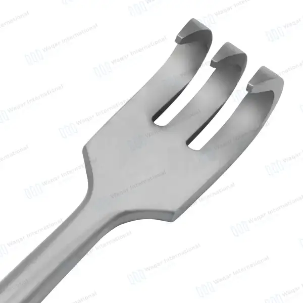 Volkman Retractor 8.5″ Ring Handle with 3 Sharp Prongs - surgical instruments manufactured by Waqar International, Sialkot - view 6