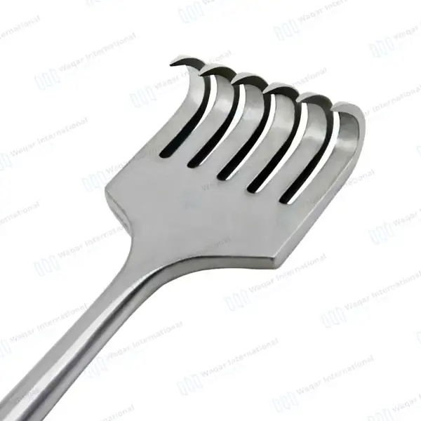 Volkman Retractor 8.5″ Ring Handle with 6 Sharp Prongs - surgical instruments manufactured by Waqar International, Sialkot - view 5