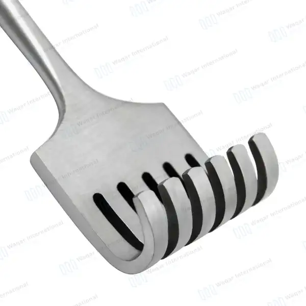 Volkman Retractor 8.5″ Ring Handle with 6 Blunt Prongs - surgical instruments manufactured by Waqar International, Sialkot - view 5