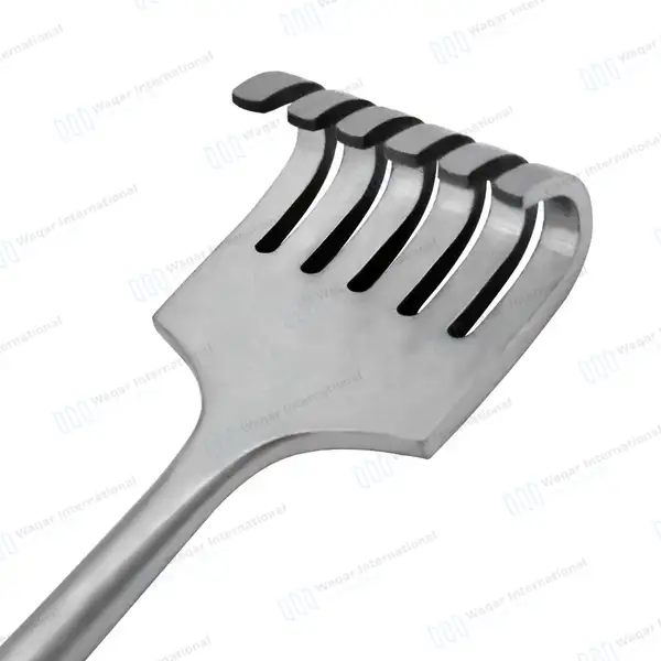 Volkman Retractor 8.5″ Ring Handle with 6 Blunt Prongs - surgical instruments manufactured by Waqar International, Sialkot - view 6