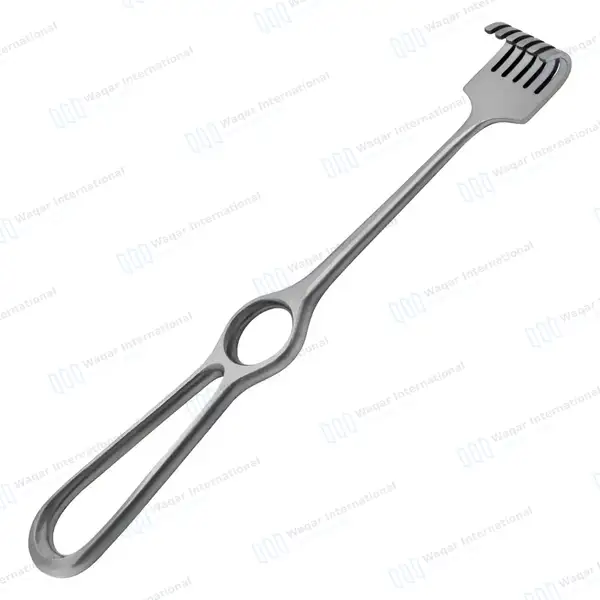 Volkman Retractor 8.5″ Ring Handle with 6 Blunt Prongs - surgical instruments manufactured by Waqar International, Sialkot - view 7