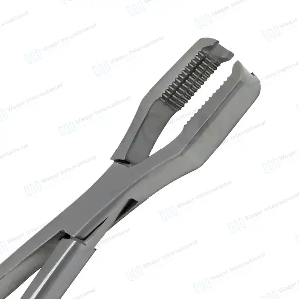2 Lane Bone Holding Forceps Set 13″ & 17″ with Ratchet - orthopedic instruments manufactured by Waqar International, Sialkot - view 2