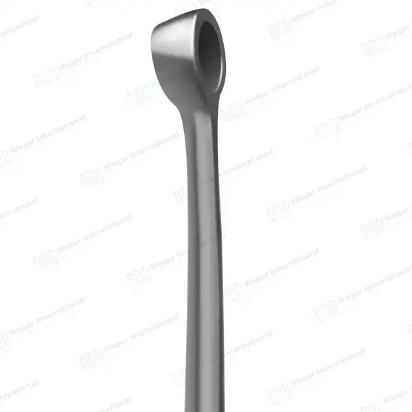 Cone Ring Curette 9″ Straight 6mm Size #2 - surgical instruments manufactured by Waqar International, Sialkot - view 4