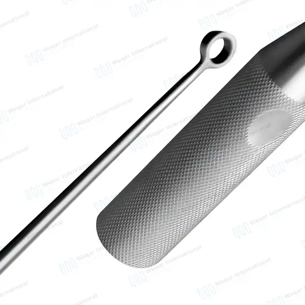 Cone Ring Curette 9″ Straight 6mm Size #2 - surgical instruments manufactured by Waqar International, Sialkot - view 5
