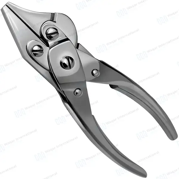 Side Cutter Parallel Action Plier 4.5″ (11.4cm) Serrated Jaws - surgical instruments manufactured by Waqar International, Sialkot - view 2