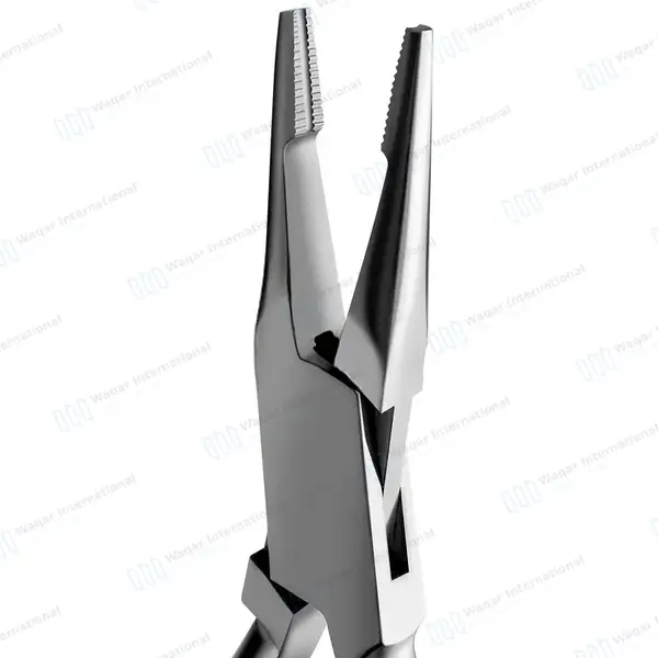 Pin Puller Pliers 5.5″ (14cm) with Groove Serrated Jaws - surgical instruments manufactured by Waqar International, Sialkot - view 4