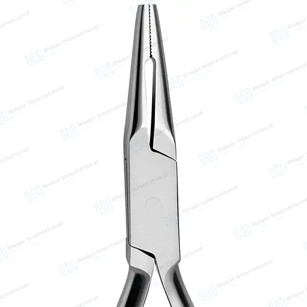 Pin Puller Pliers 5.5″ (14cm) with Groove Serrated Jaws - surgical instruments manufactured by Waqar International, Sialkot - view 5