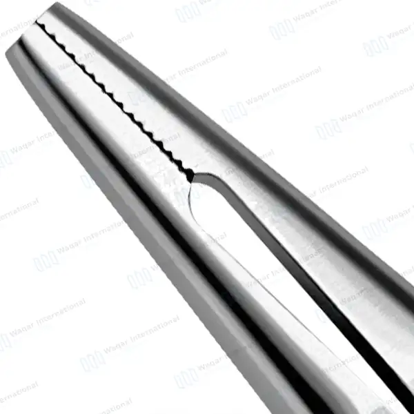Pin Puller Pliers 5.5″ (14cm) with Groove Serrated Jaws - surgical instruments manufactured by Waqar International, Sialkot - view 6
