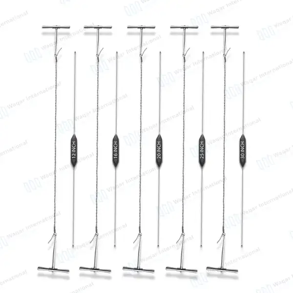 5 Pcs Gigli Saw Wire Set 12″, 16″, 20″, 25″ & 30″ - orthopedic instruments manufactured by Waqar International, Sialkot - view 2