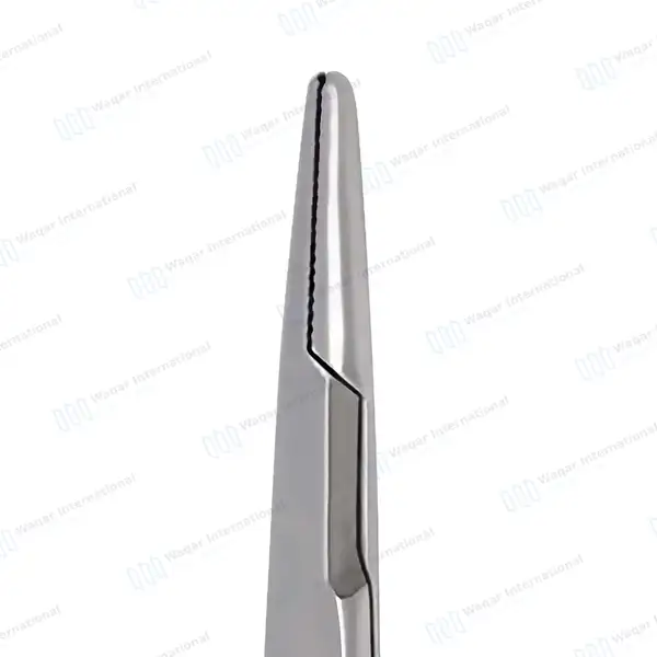 Mayo Hegar Needle Holder 10″ Cross Serrated Tips - surgical instruments manufactured by Waqar International, Sialkot - view 4