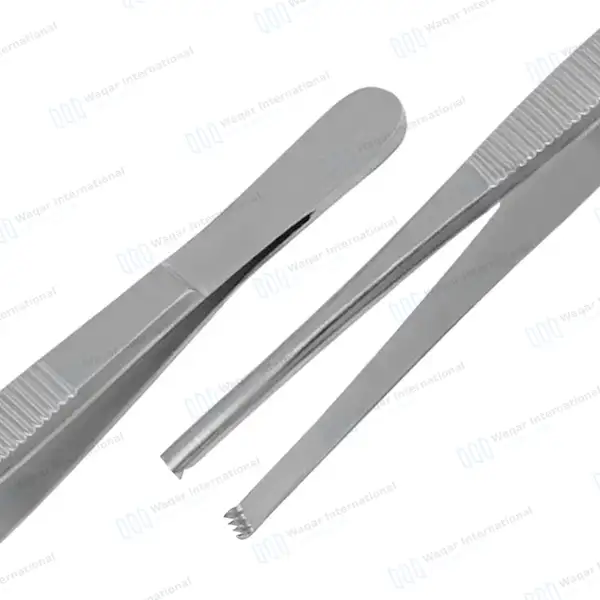Thumb Tissue Forceps 3×4 Teeth 5.5″ - surgical instruments manufactured by Waqar International, Sialkot - view 6