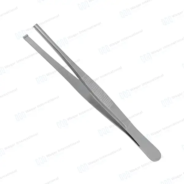 Thumb Tissue Forceps 3×4 Teeth 6″ - surgical instruments manufactured by Waqar International, Sialkot - view 2
