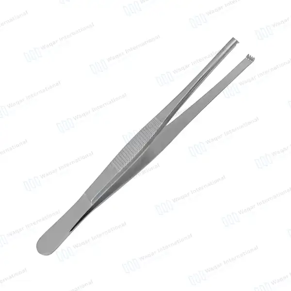 3 Thumb Tissue Forceps 3×4 Teeth 5″, 5.5″ & 6″ - surgical instruments manufactured by Waqar International, Sialkot - view 7