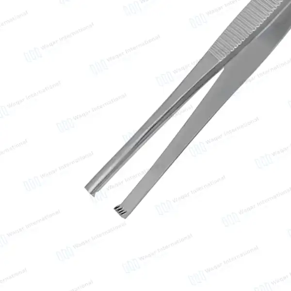 Thumb Tissue Forceps 4×5 Teeth 5.5″ - surgical instruments manufactured by Waqar International, Sialkot - view 5