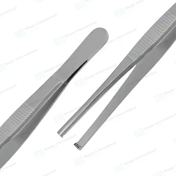 Thumb Tissue Forceps 4×5 Teeth 5.5″ - surgical instruments manufactured by Waqar International, Sialkot - view 6