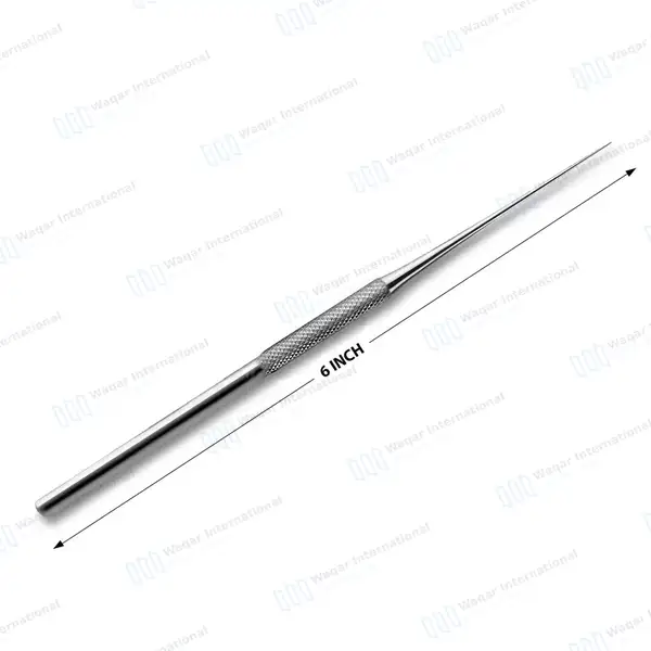 10 Metal Teasing Needles 6″ Straight Pointed Tips - surgical instruments manufactured by Waqar International, Sialkot - view 3