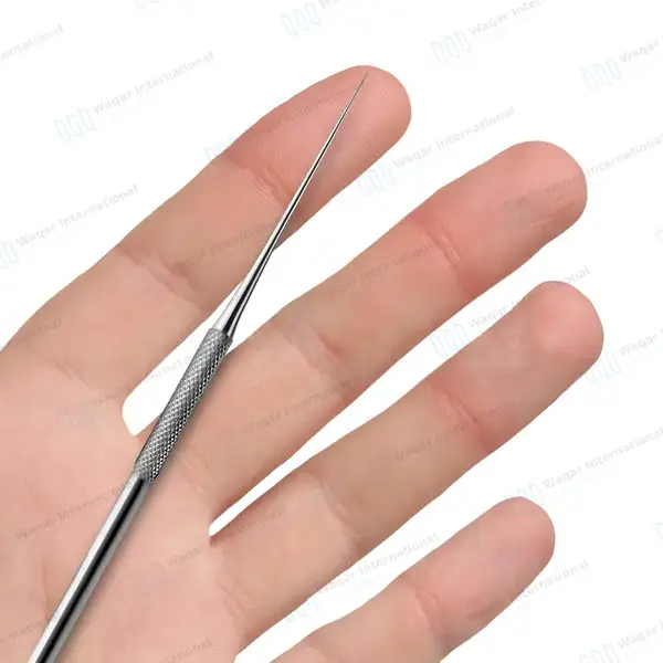 10 Metal Teasing Needles 6″ Straight Pointed Tips - surgical instruments manufactured by Waqar International, Sialkot - view 6