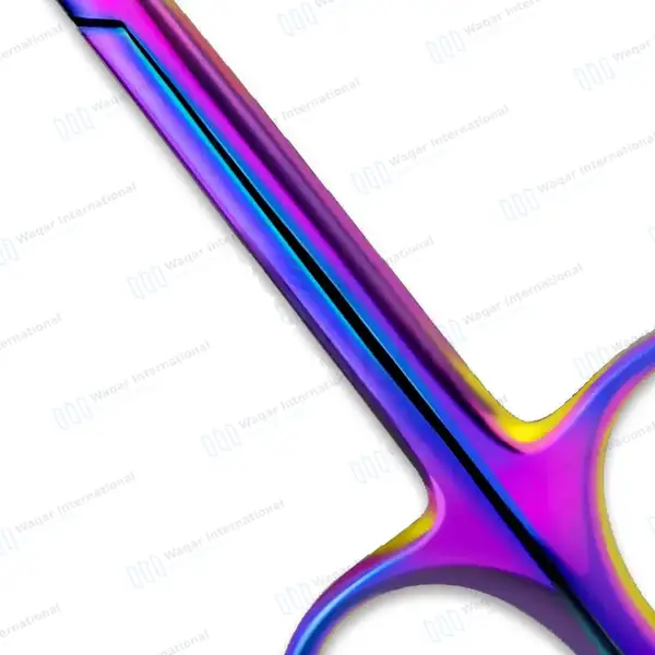 Rainbow Iris Scissors 4.5″ Straight - surgical instruments manufactured by Waqar International, Sialkot - view 6
