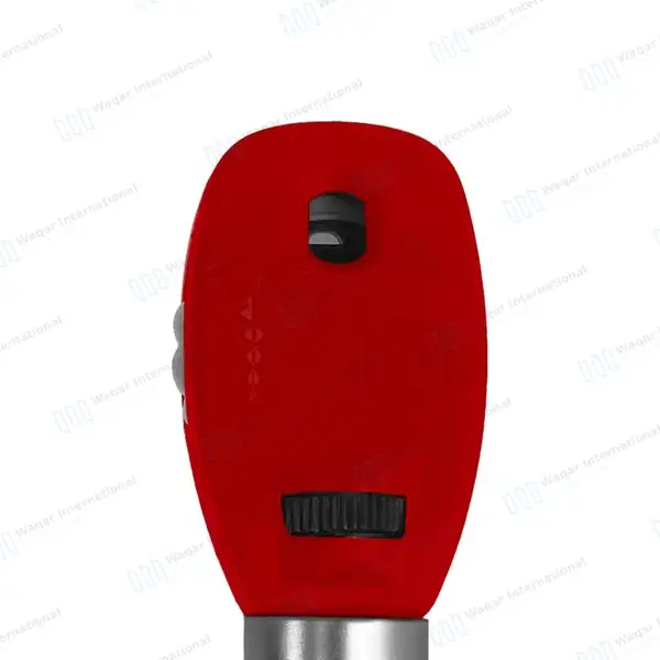 Fiber Optic Mini Otoscope & Ophthalmoscope ENT Diagnostic Set – Red - surgical instruments manufactured by Waqar International, Sialkot - view 6