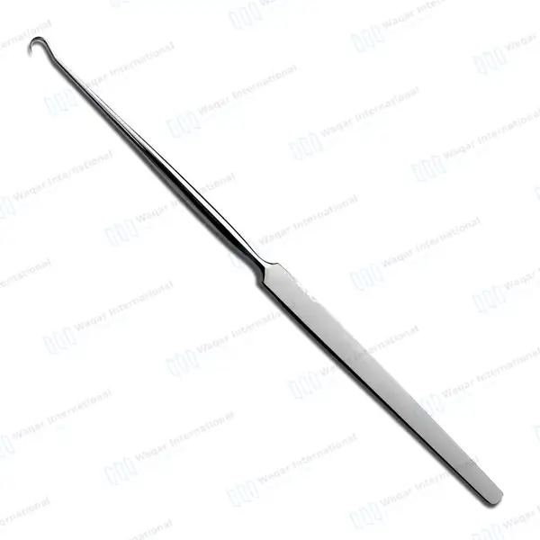 Gillies Skin Hook 7″ Small 3mm Dia Sharp Round Tip - surgical instruments manufactured by Waqar International, Sialkot - view 2