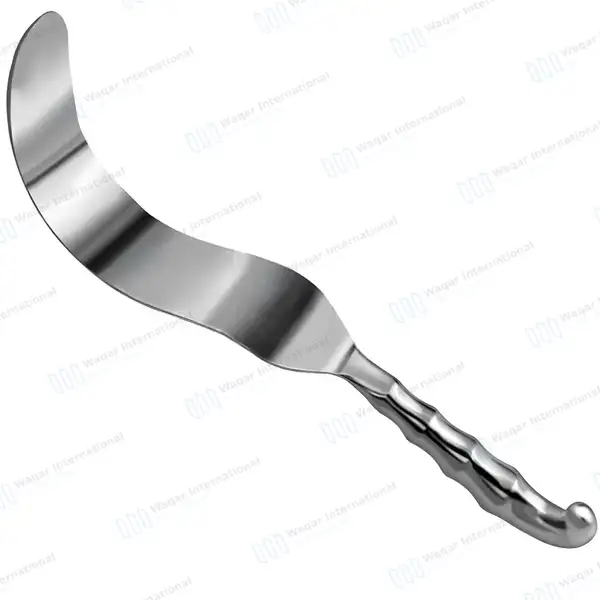 Deaver Retractor 1.5″x12″ with Hollow Grip Handle - surgical instruments manufactured by Waqar International, Sialkot - view 2