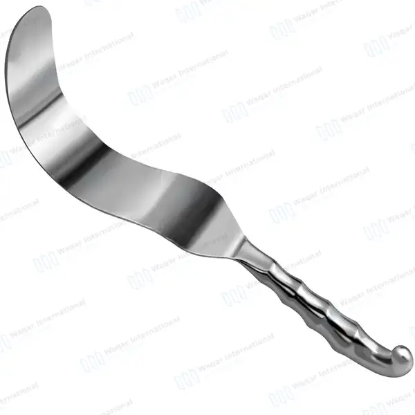 Deaver Retractor 2″x12″ with Hollow Grip Handle - surgical instruments manufactured by Waqar International, Sialkot - view 2