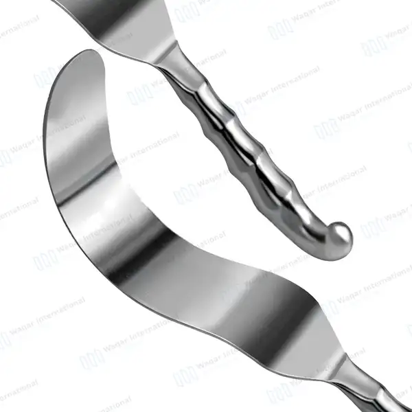 Deaver Retractor 2″x12″ with Hollow Grip Handle - surgical instruments manufactured by Waqar International, Sialkot - view 5