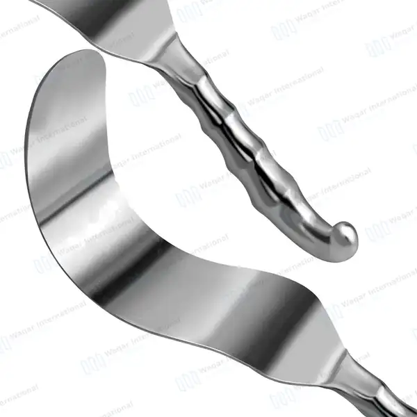 Deaver Retractor 2.5″x12″ with Hollow Grip Handle - surgical instruments manufactured by Waqar International, Sialkot - view 5