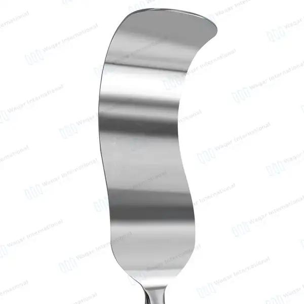 Deaver Retractor 4″x12″ with Hollow Grip Handle - surgical instruments manufactured by Waqar International, Sialkot - view 3