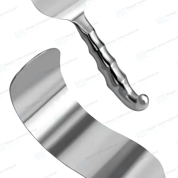Deaver Retractor 4″x12″ with Hollow Grip Handle - surgical instruments manufactured by Waqar International, Sialkot - view 5