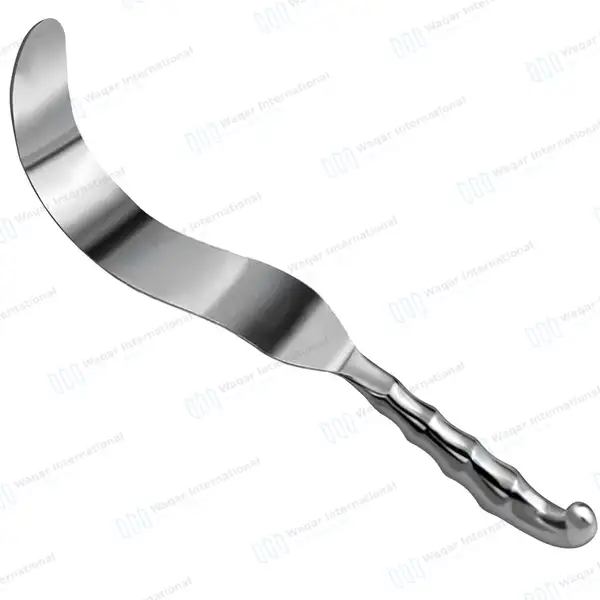 Deaver Retractor 1″x13″ with Hollow Grip Handle - surgical instruments manufactured by Waqar International, Sialkot - view 2
