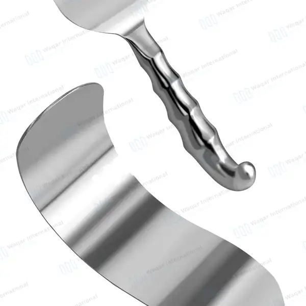 Deaver Retractor 4″x13″ with Hollow Grip Handle - surgical instruments manufactured by Waqar International, Sialkot - view 5