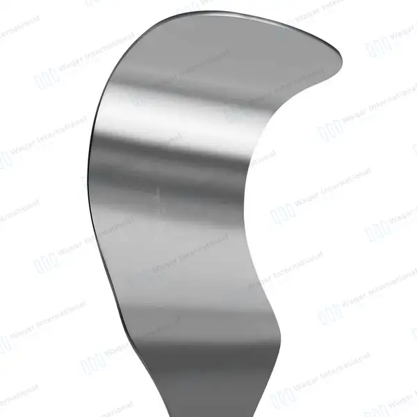 Deaver Retractor 4″ X 13″ with Solid Handle - surgical instruments manufactured by Waqar International, Sialkot - view 4