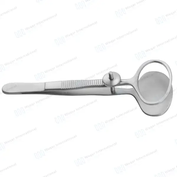Desmarres Chalazion Forceps 3.5″ (8.9cm) Large 17x28mm Oval Tips - surgical instruments manufactured by Waqar International, Sialkot - view 2
