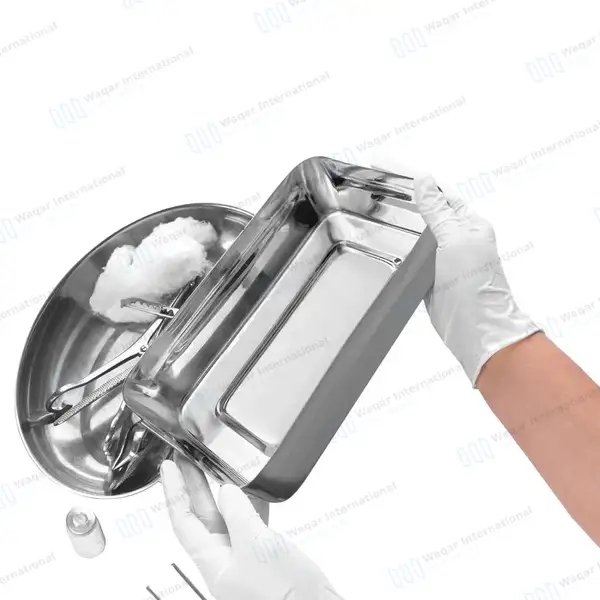 Instrument Box with Cover  8″ X 4″ - surgical instruments manufactured by Waqar International, Sialkot - view 6
