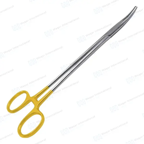 T/C Heaney Needle Holder 8″ (20.3cm) Curved Serrated Jaws - surgical instruments manufactured by Waqar International, Sialkot - view 8