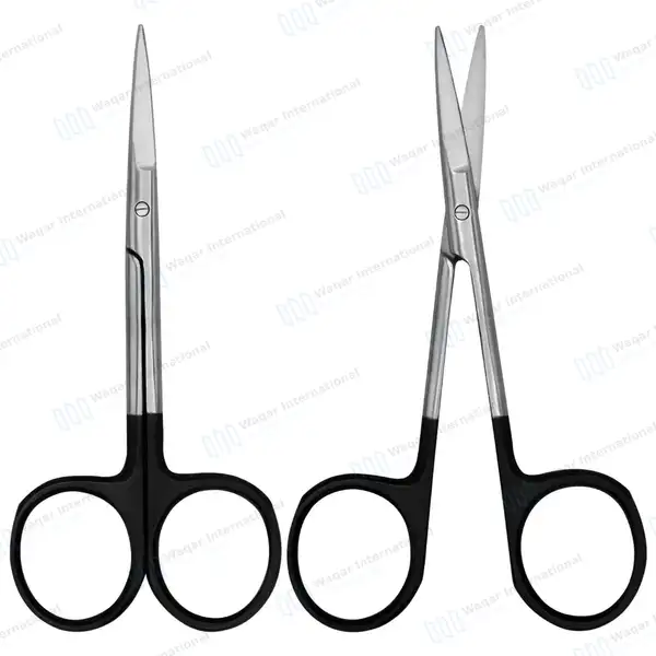 Supercut Iris Scissors 4.5″ Curved - surgical instruments manufactured by Waqar International, Sialkot - view 2
